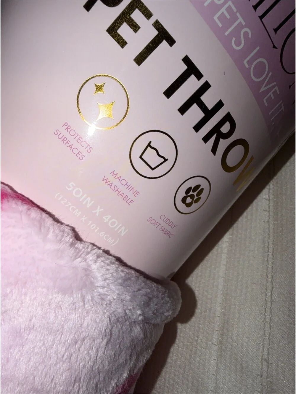 Paris Hilton Pet Throw Blanket 50 X 40“